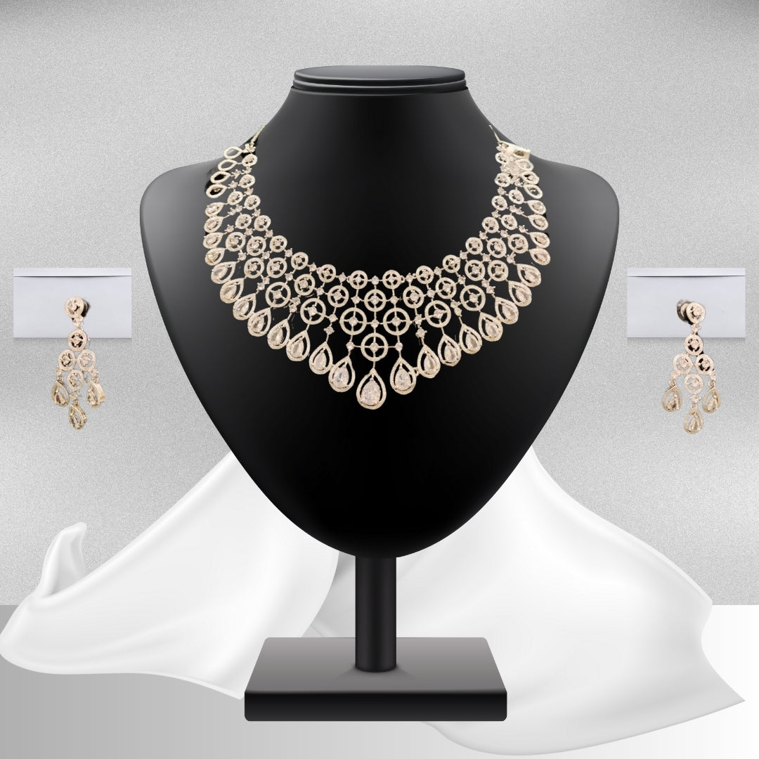 Heavy looking silver designer set