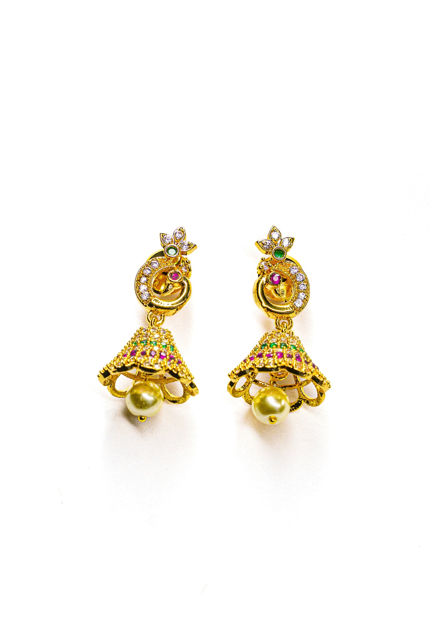 Layered Temple Jhumkas