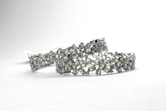 Matte Finish White Beaded Bracelet for Women